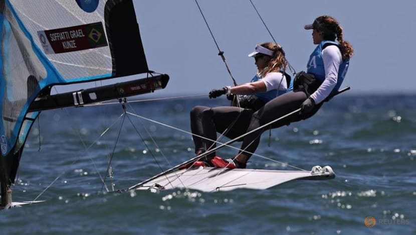 Olympics-Sailing- Brazil win gold in women's 49er sailing Olympics-Sailing- Brazil win gold in women's 49er sailing