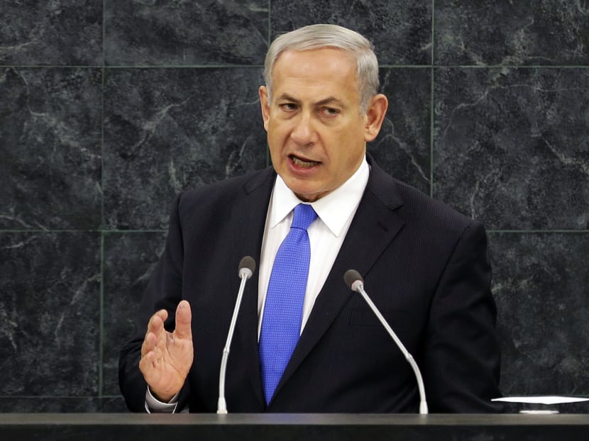 Israeli Prime Minister Benjamin Netanyahu speaks during the 68th session of the General Assembly at United Nations headquarters on Oct 1, 2013. Photo: AP