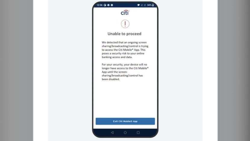 Citibank's new anti-scam measure restricts users' access to app if risky permission settings detected Citibank's new anti-scam measure restricts users' access to app if risky permission settings detected