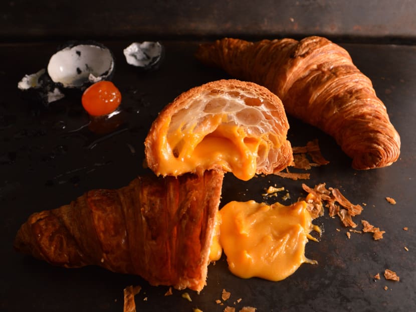 Antoinette's Salted Yolk Lava Croissant. Antoinette's Salted Yolk Lava Croissant.