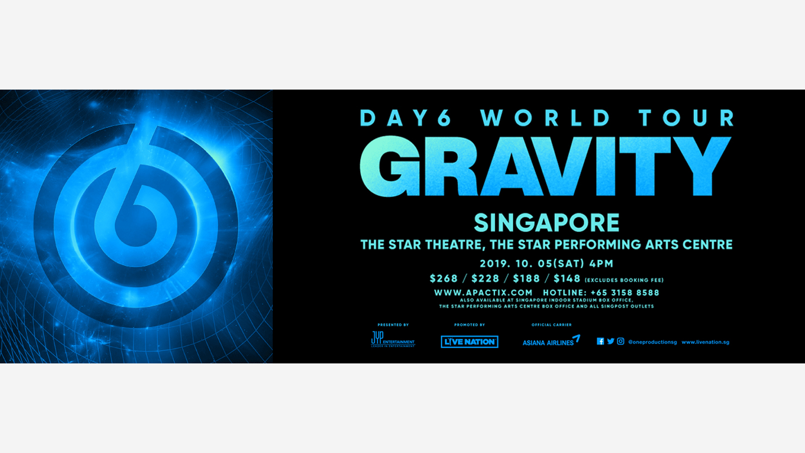 WIN tickets to DAY6 World Tour ‘Gravity’ in Singapore 8days