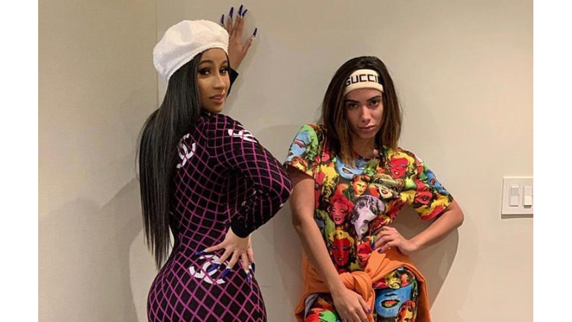 Cardi B And Anitta Hit The Studio - 8days