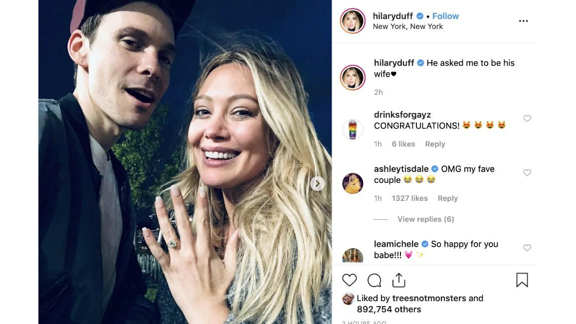 Hilary Duff Is Engaged 8days 8484