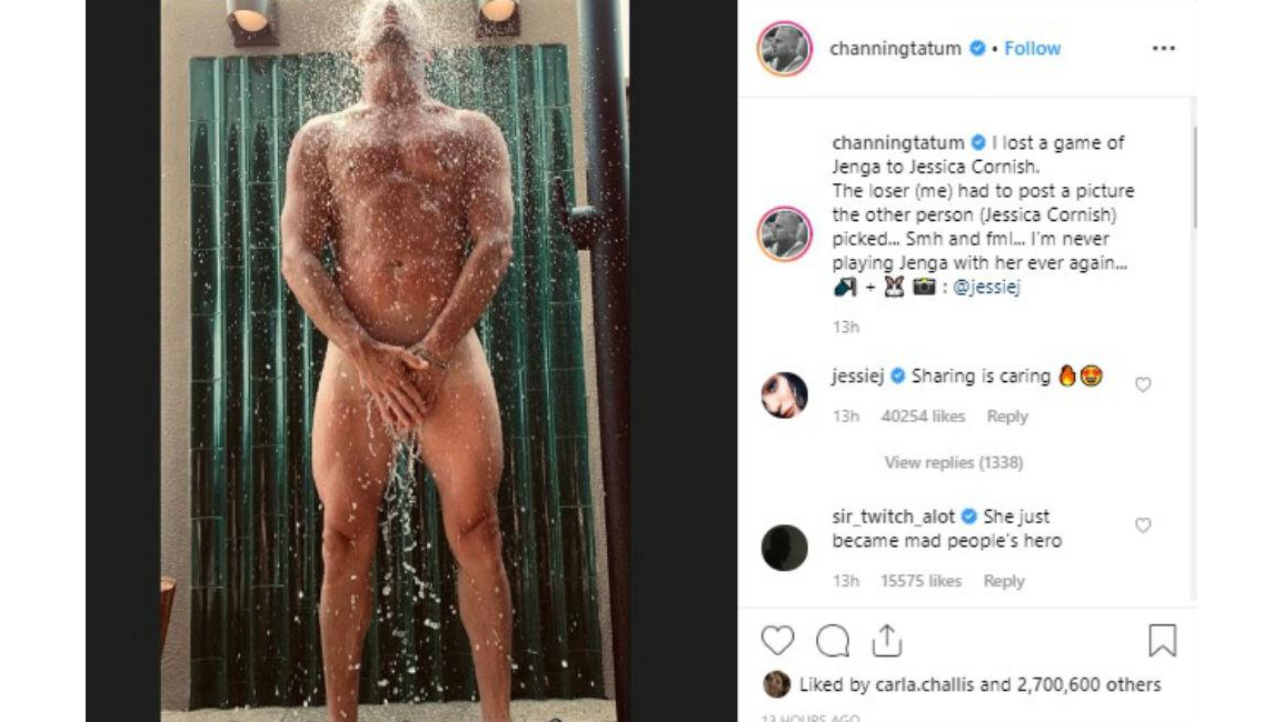 Channing Tatum shares nude photo image image