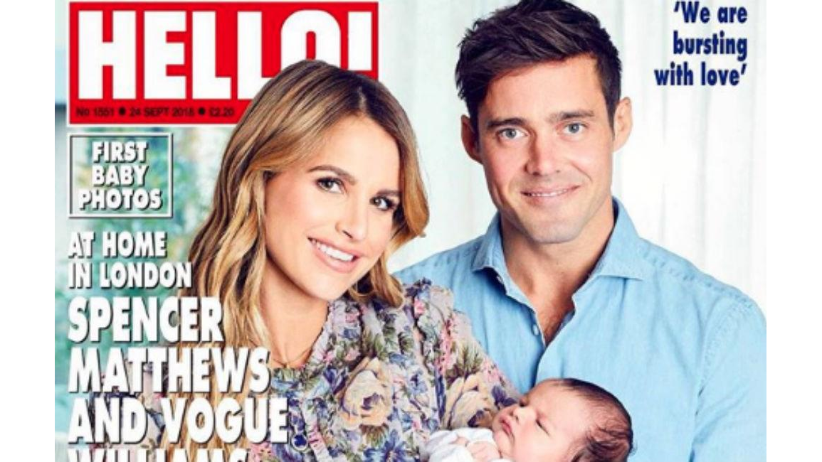 Spencer Matthews and Vogue Williams name son Theodore 8days