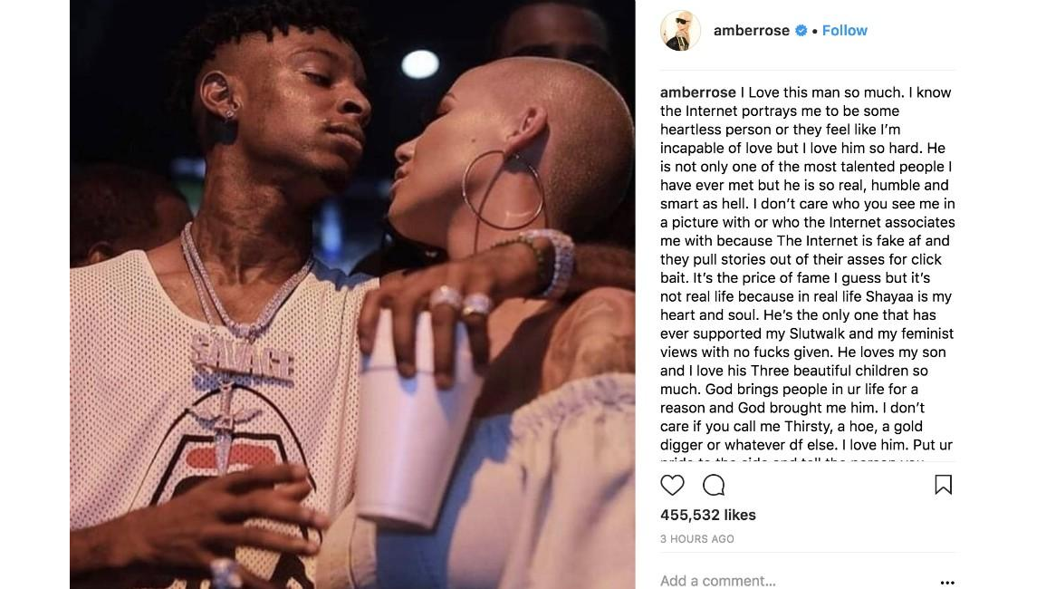 Amber Rose and 21 Savage back together? - 8days