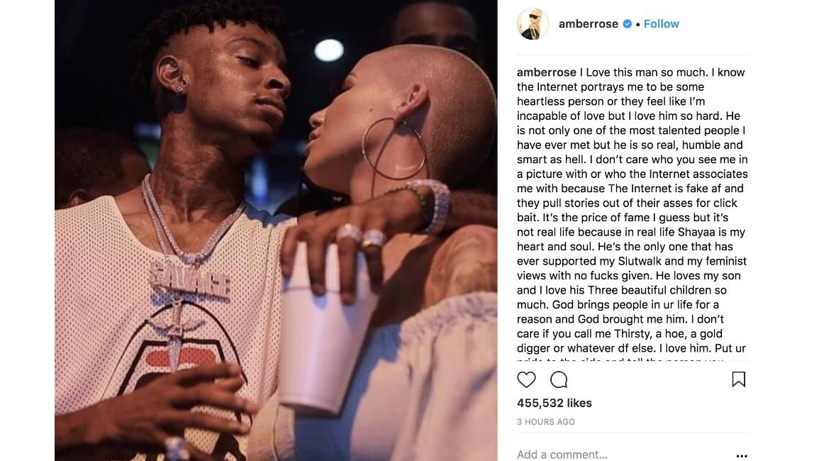 Amber Rose and 21 Savage back together? 8days
