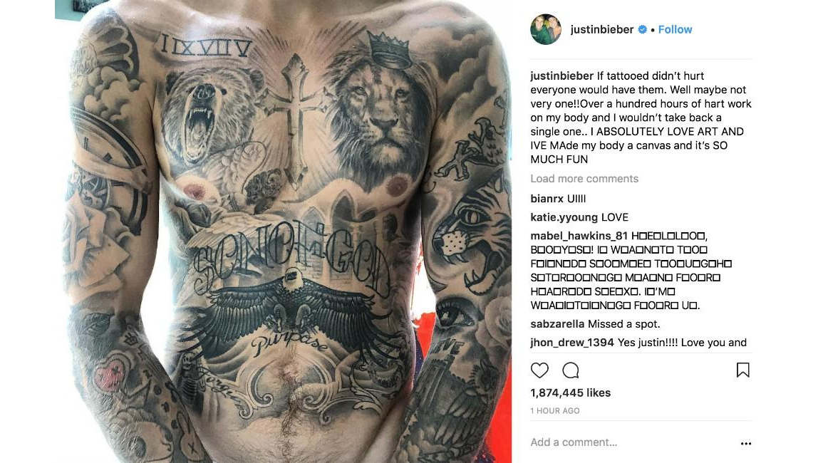 Justin Bieber Reveals How He Attempted to Cover Up His Selena Gomez Tattoo   Entertainment Tonight