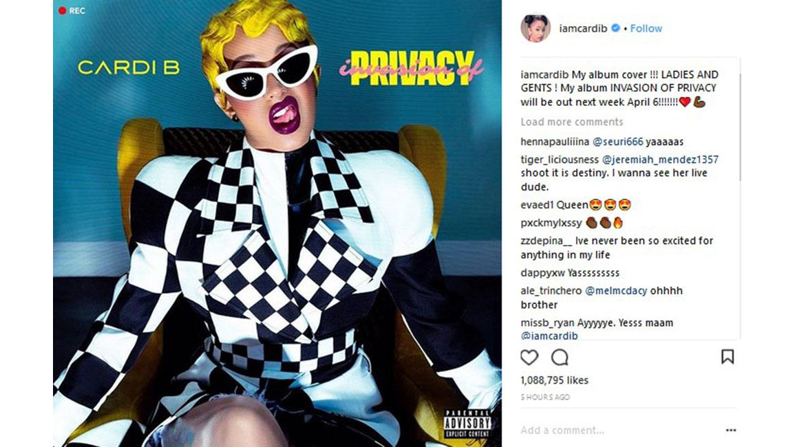 Cardi B Unveils Album Tracklist - 8days