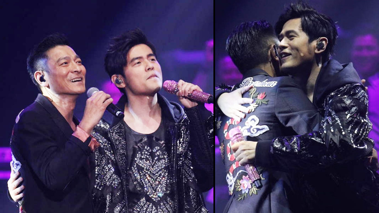 Jay Chou shares the stage with Andy Lau in Hong Kong 8days