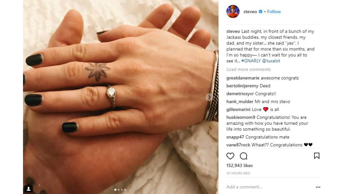 SteveO engaged 8days