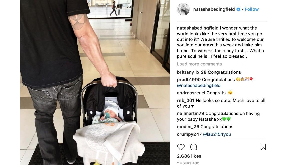 Natasha Bedingfield shares photo of son 8days