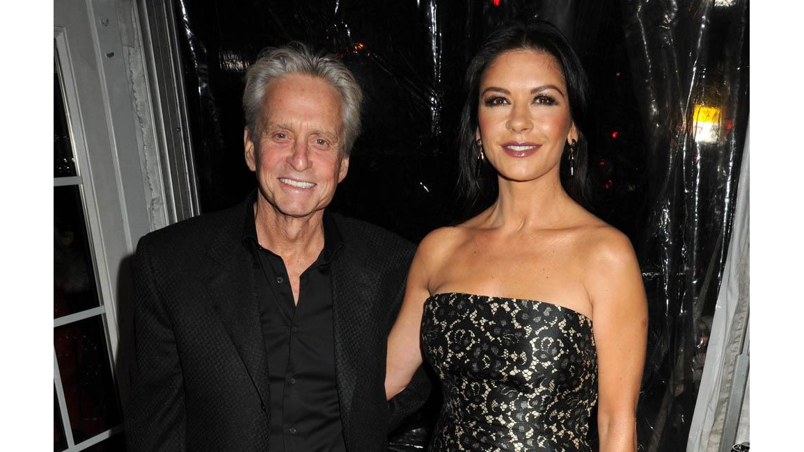 Catherine ZetaJones and Michael Douglas celebrate