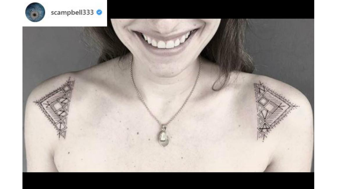 Lake Bell gets inked by tattoo artist husband - 8days