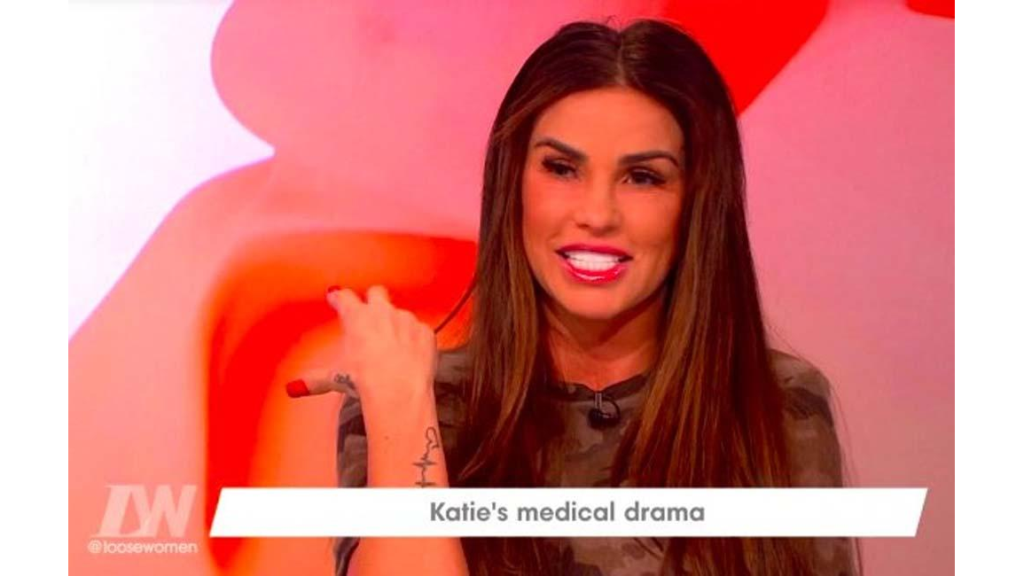 Katie Price had allergic reaction to antibiotics after teeth surgery 8days