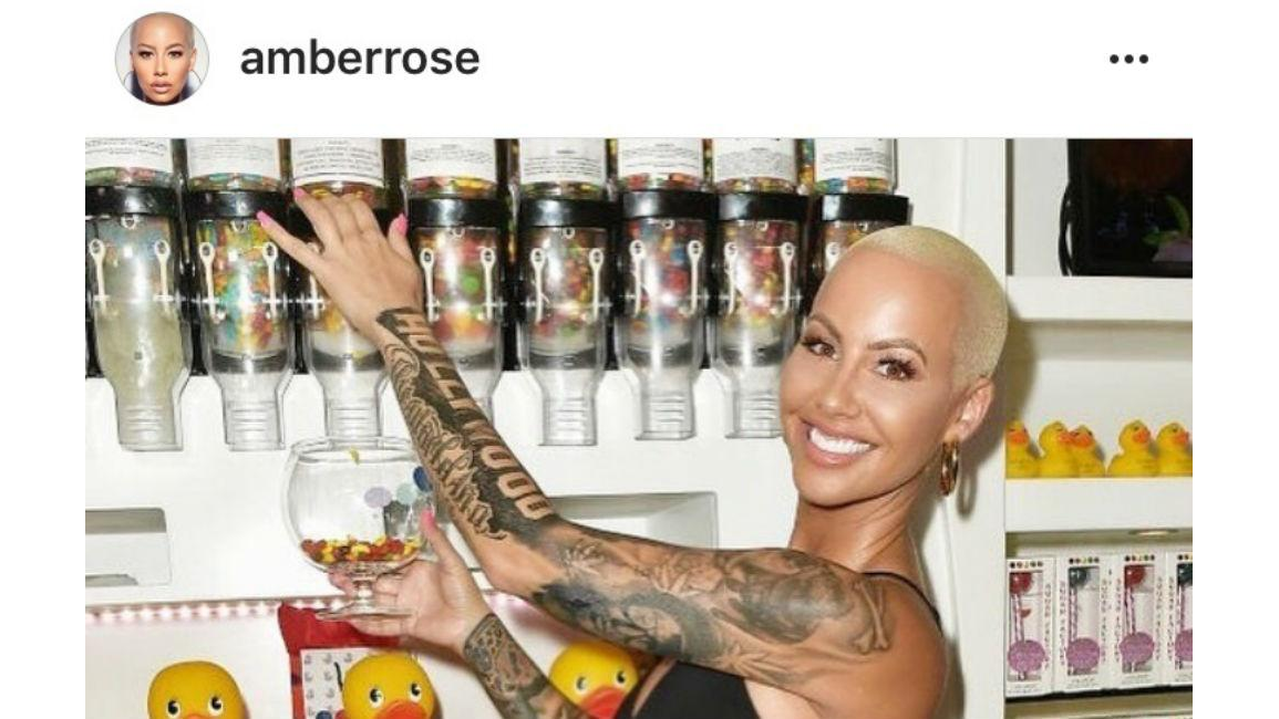 Amber Rose covers up Wiz Khalifa tattoo 8days