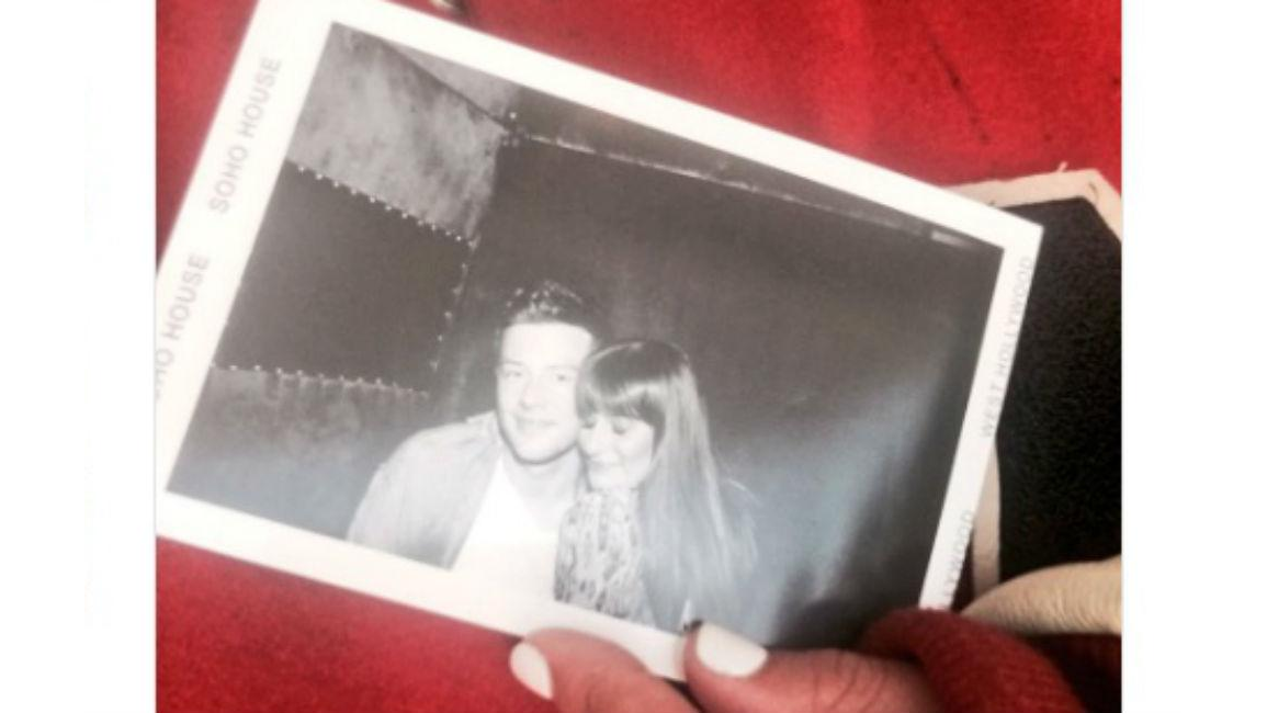 Lea Michele pays tribute to Cory Monteith 8days