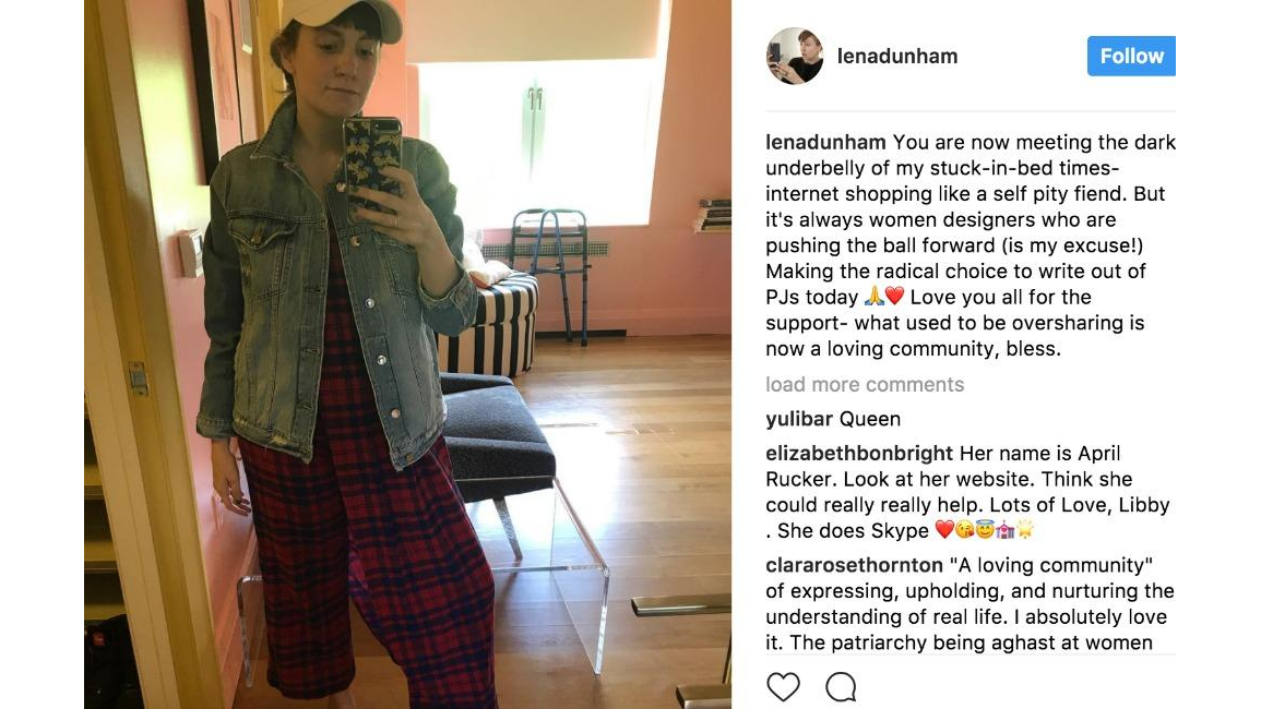 Lena Dunham Thanks Fans For Support After Illness - 8days