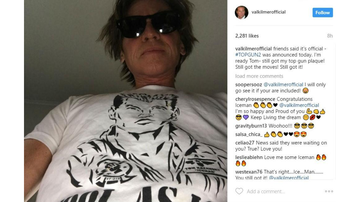 Val Kilmer ready for Top Gun sequel - 8 Days