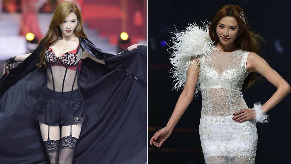 Lin Chi-ling walks the runway for lingerie brand - 8days