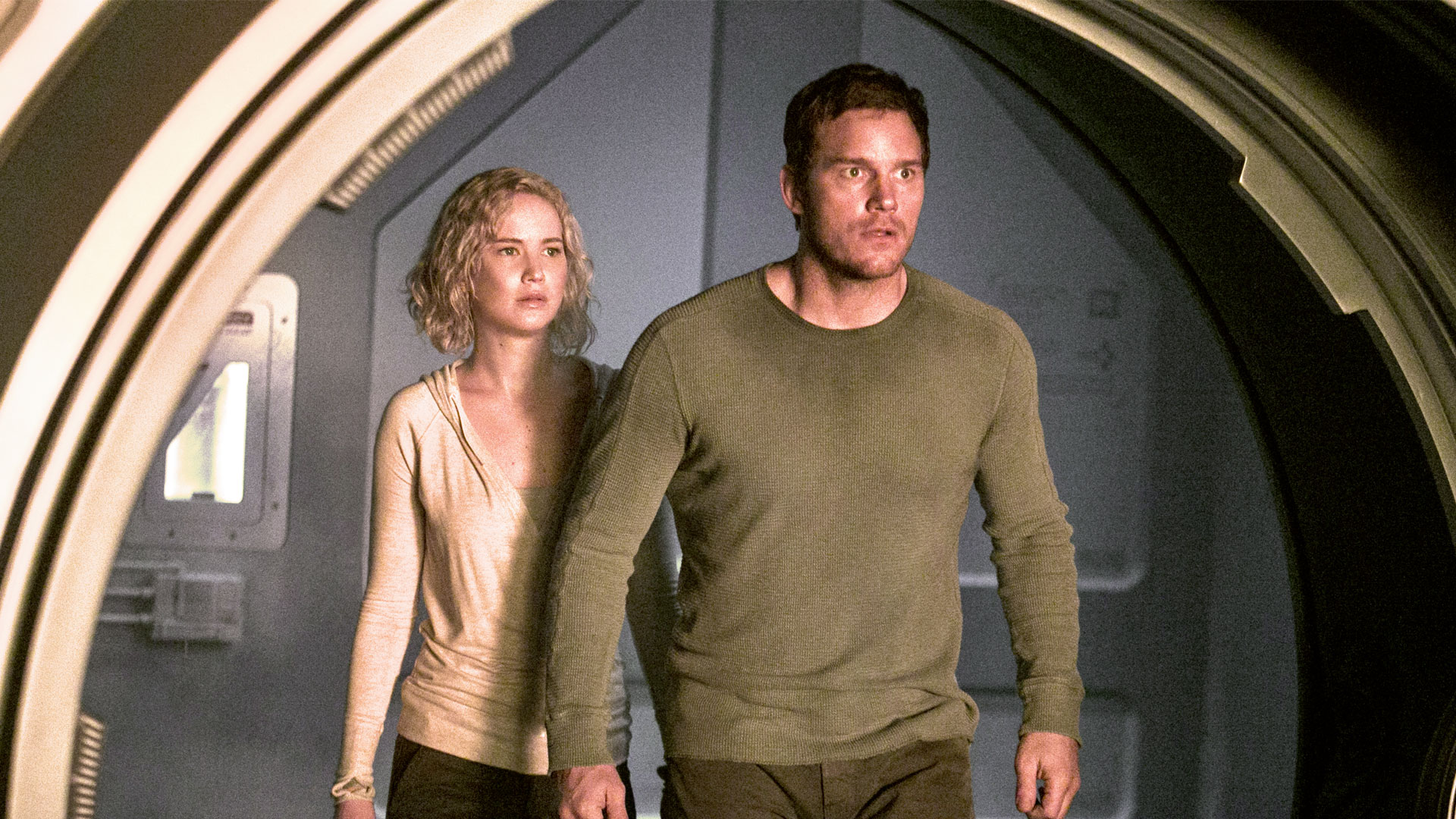 Passengers board Jennifer Lawrence and Chris Pratt for a sci-fi