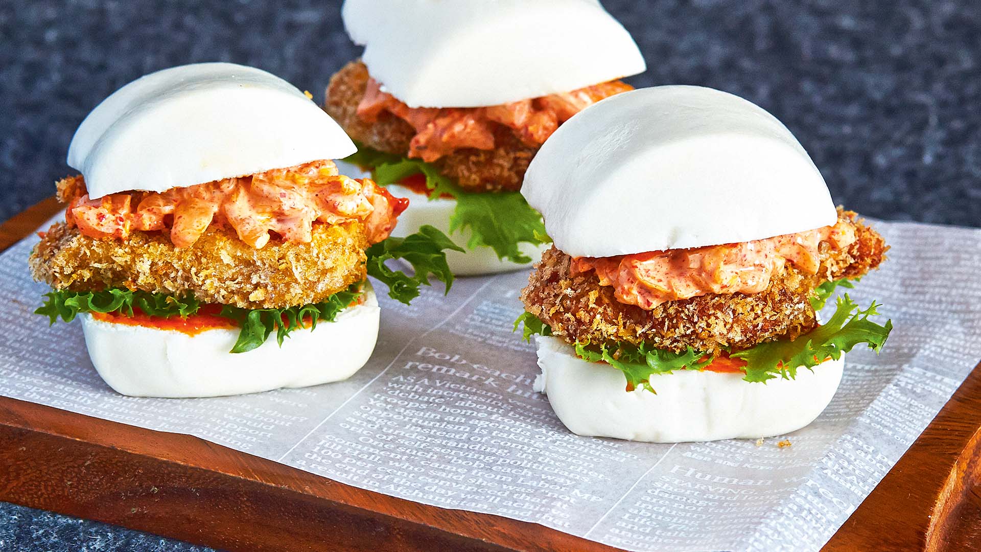 Make Your Own Hipster Korean Fried Chicken Mantou Burger 8days
