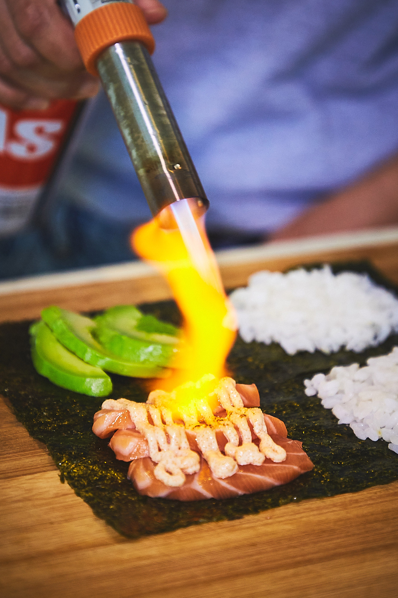 Folded Aburi Salmon Sushi With Mentaiko Mayo — Kids Can Make This Too -  TODAY