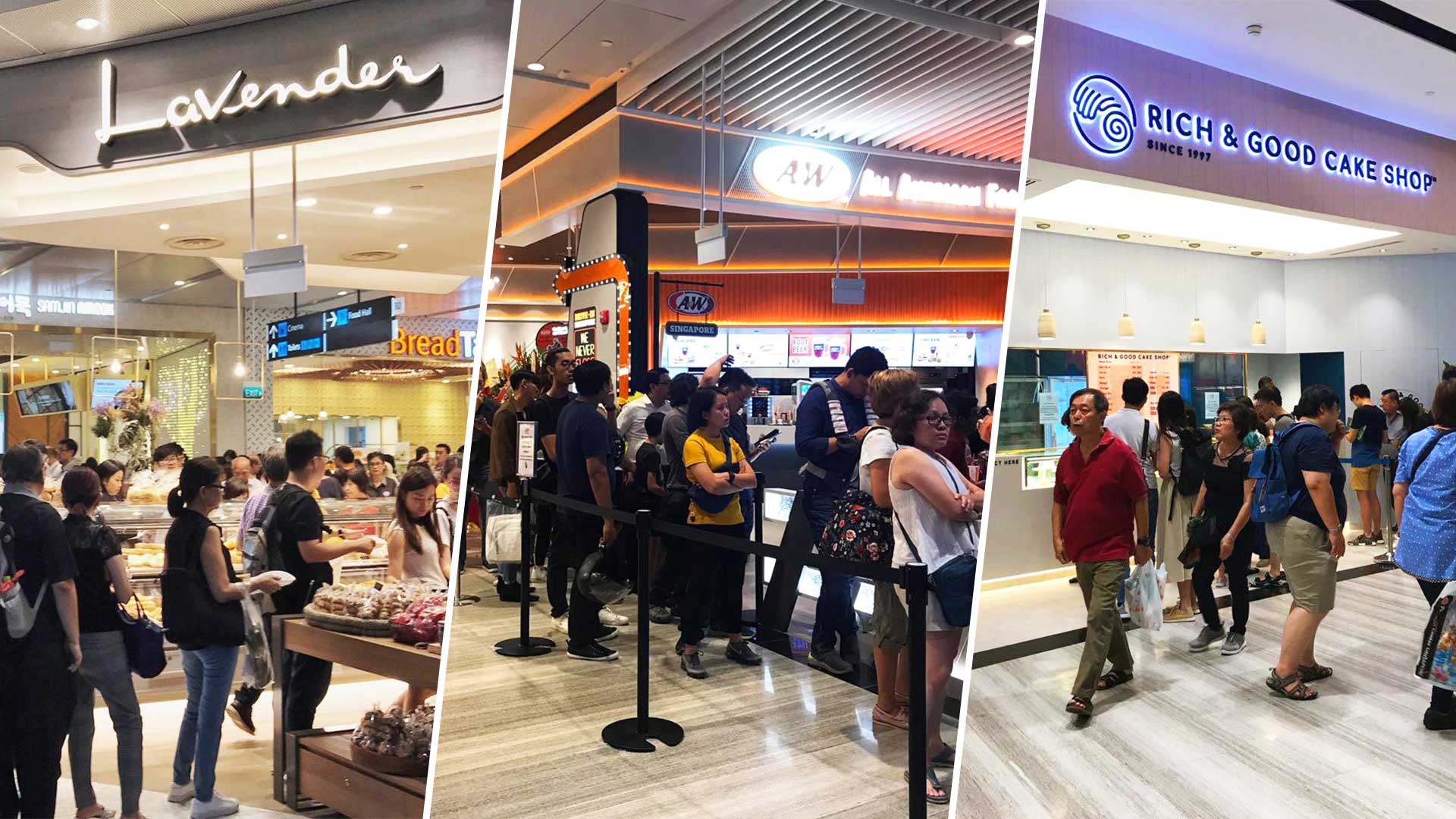 Average Queue Times At 33 Makan Spots In Jewel Changi Airport 8days Average Queue Times At 33 Makan Spots In Jewel Changi Airport 8days
