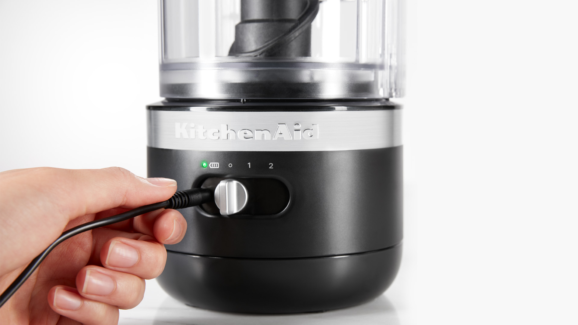 kitchenaid food processor cordless how to know when its charging