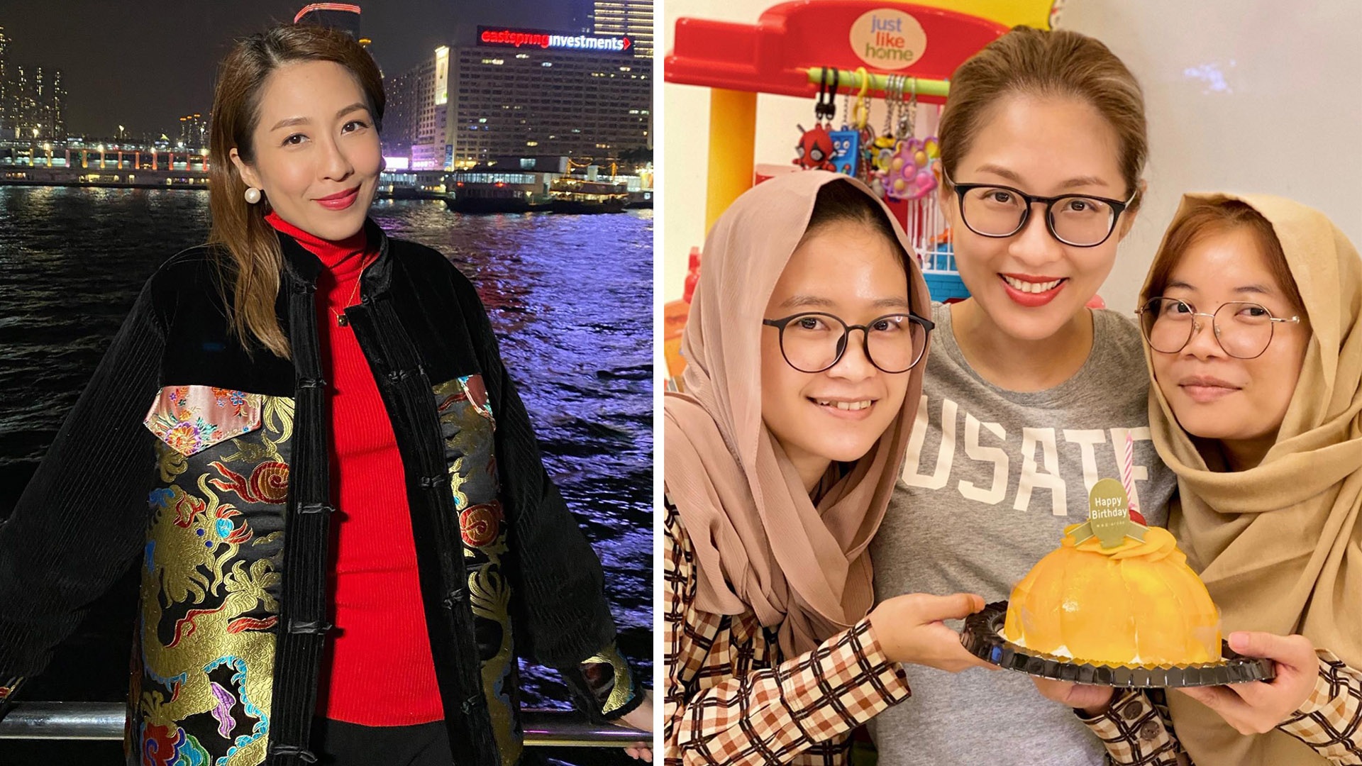 Netizens Praise Sharon Chan For Treating Her Two Domestic Helpers Like