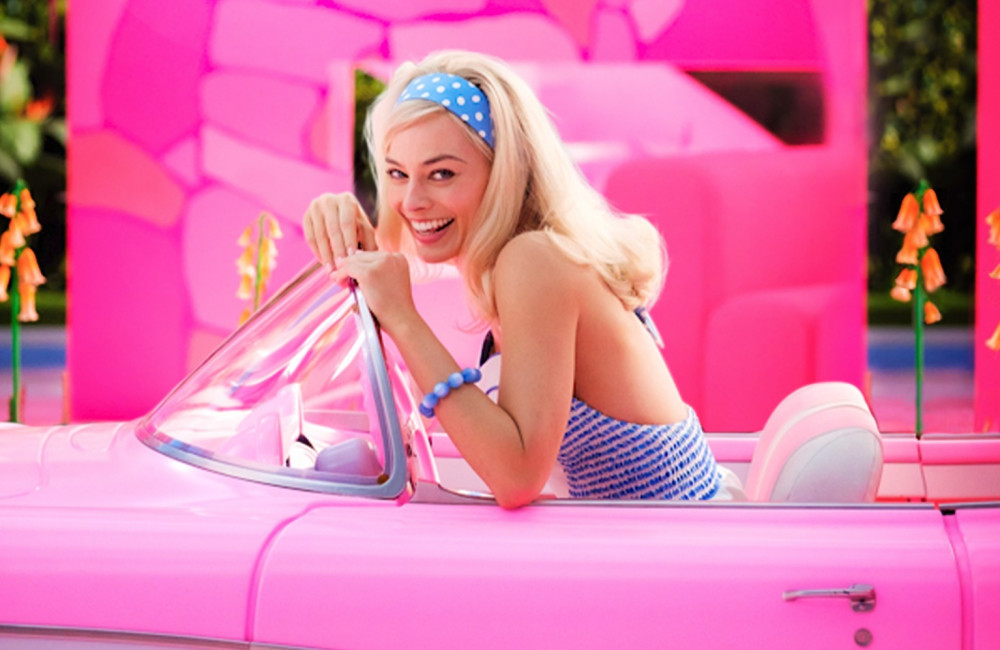 First Look: Margot Robbie As Barbie Driving Her Pink Car - 8days