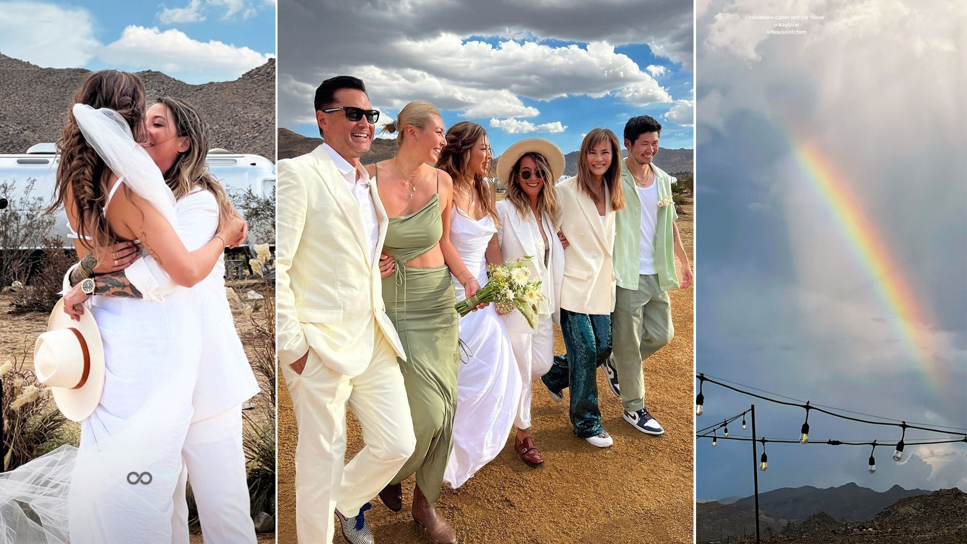 Michael Wongs Eldest Daughter Married Her Girlfriend In US And A “Rainbow Appeared For Them” pic