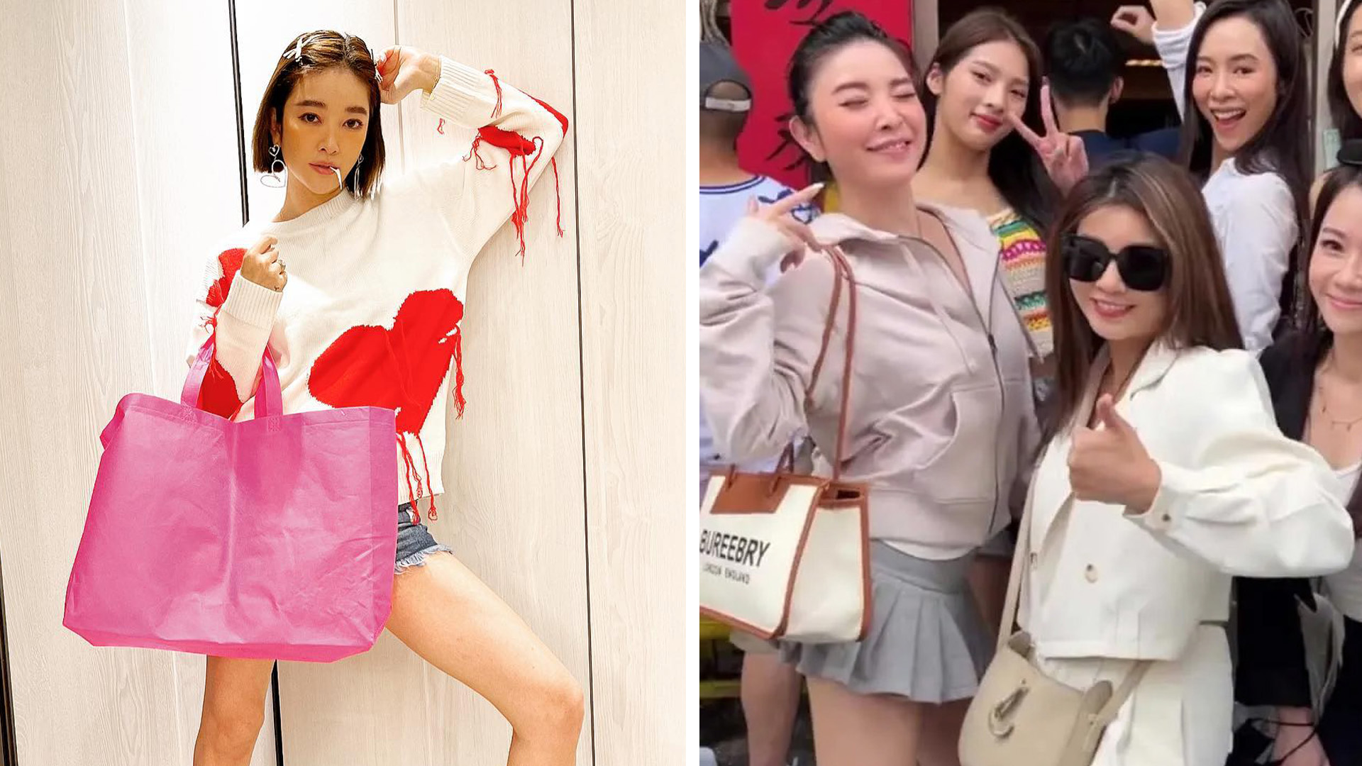 Can YOU tell the difference between the designer bag and the replica? We  expose the fake luxury goods flooding Instagram