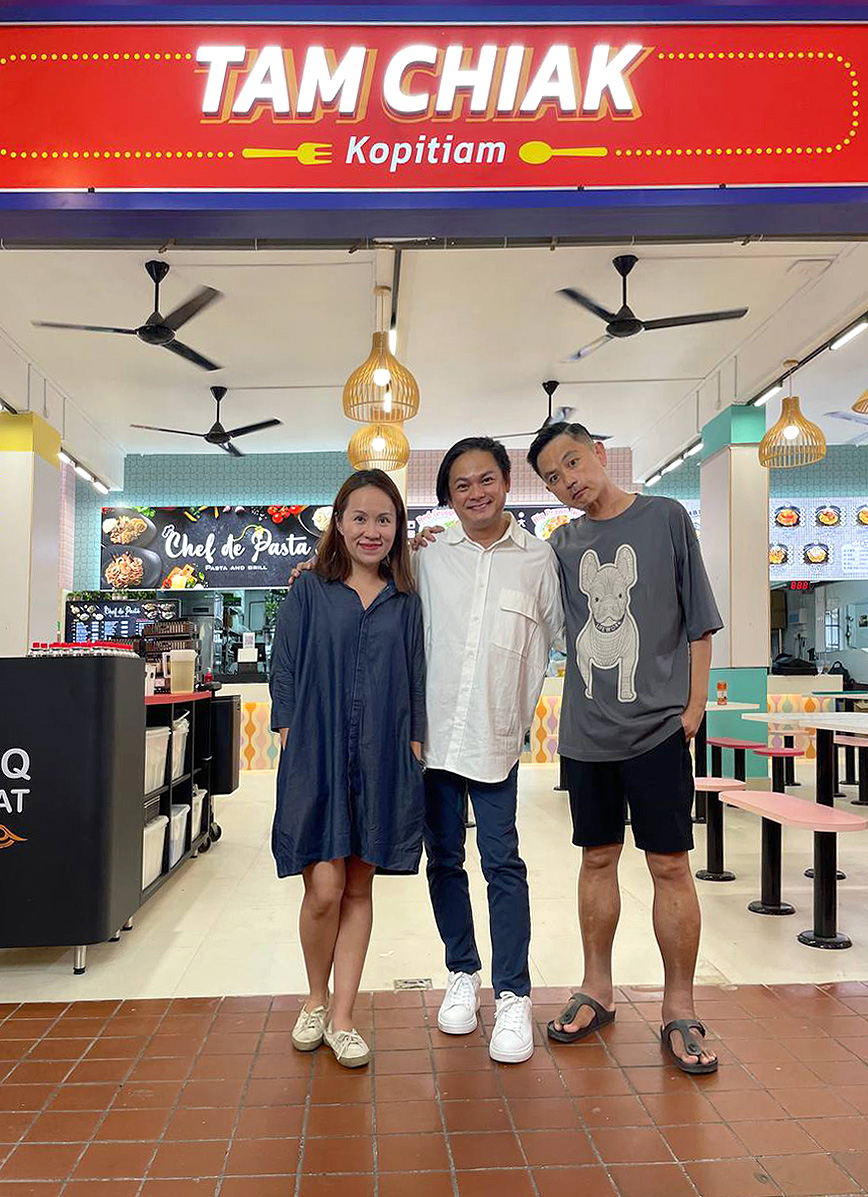 Chew Chor Meng, Dennis Chew and food blogger Miss Tam Chiak open a