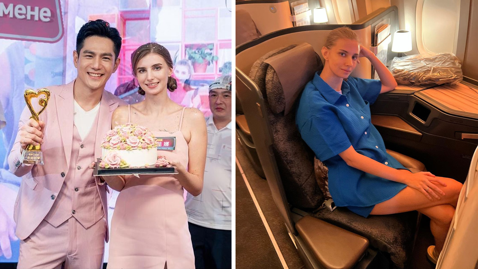 M'sian Celeb Hero Tai Praised For Flying Pregnant Fiancée On Business Class  While He Takes Economy - 8days