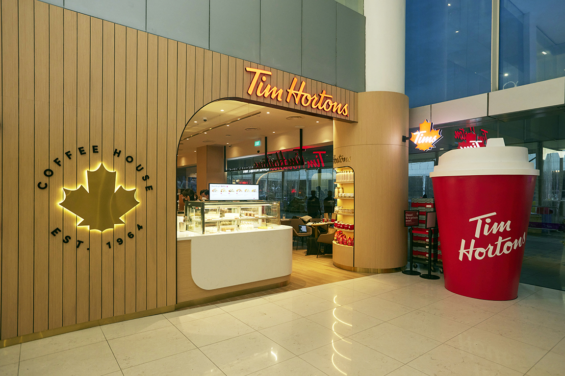 First Look: Tim Hortons' First S'pore Outlet Opening At VivoCity - 8days