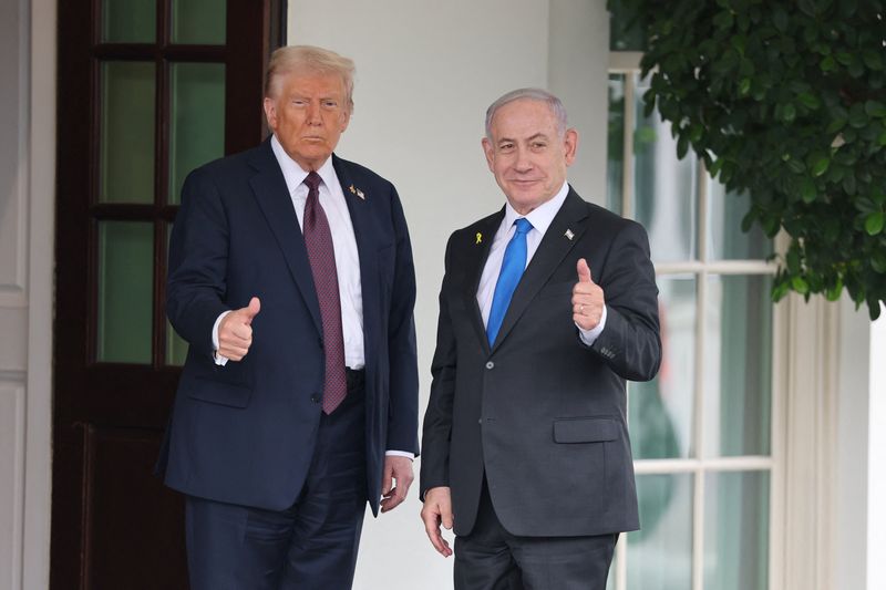 Trump 'very confident' of Gaza deal as he hosts Netanyahu