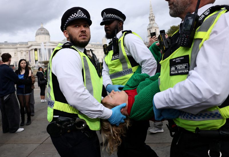 Hundreds arrested at London protest against ban on pro-Palestinian group