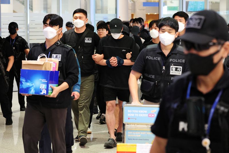 South Korea police seek warrants to hold 59 scam centre suspects in custody