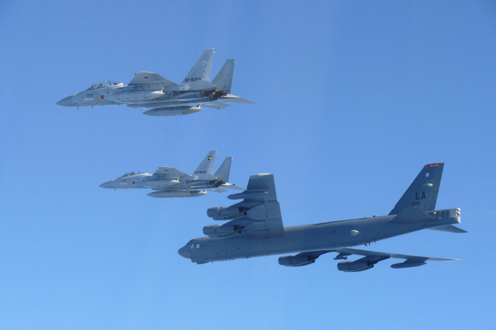 US bombers join Japanese jets in show of force after China-Russia drills, Tokyo says