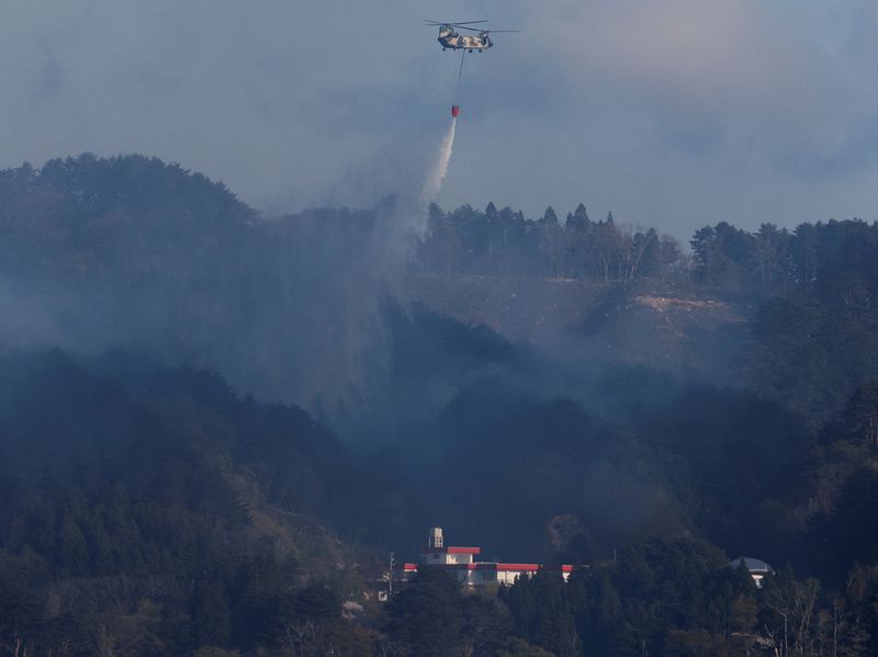 Japan deploys 1,400 firefighters to battle raging wildfires in the north