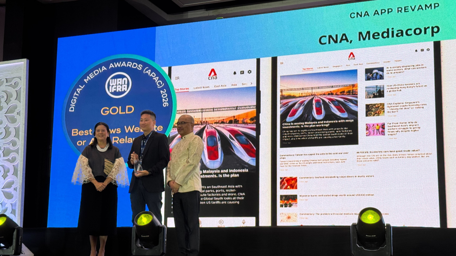 CNA's app revamp clinches gold at Digital Media Awards Asia 2026
