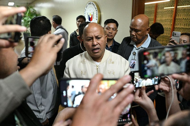 Philippine politician wanted by ICC makes 'escape' after Senate chaos