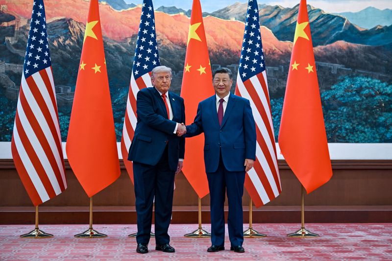 Ahead of second day of talks with Xi, Trump says he hopes US-China ties will be 'stronger and better'