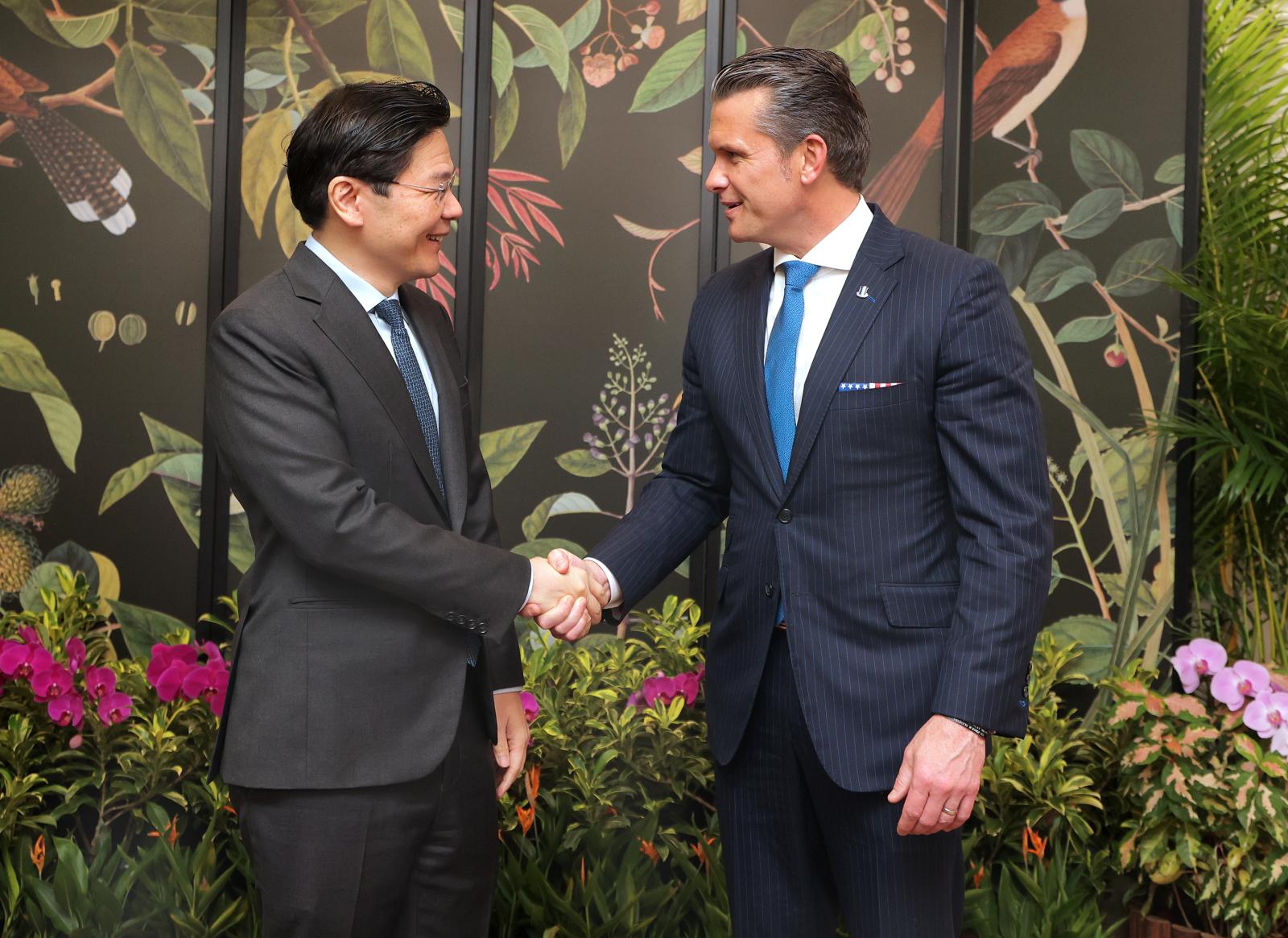 US defence chief Hegseth calls on PM Wong ahead of Shangri-La Dialogue, reaffirms ties with Singapore