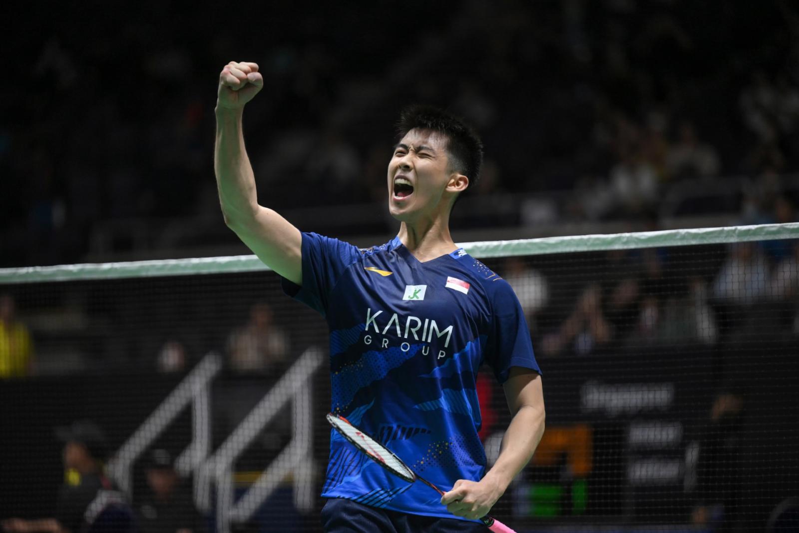 Home favourite Loh Kean Yew advances to Singapore Badminton Open semis