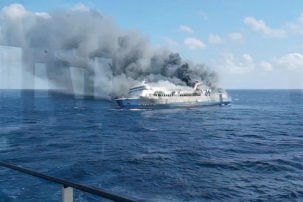 Five dead, 41 missing in Indonesia ferry fire