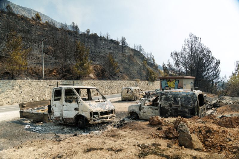 About 500 evacuated as wildfire rages on Croatian island of Brac