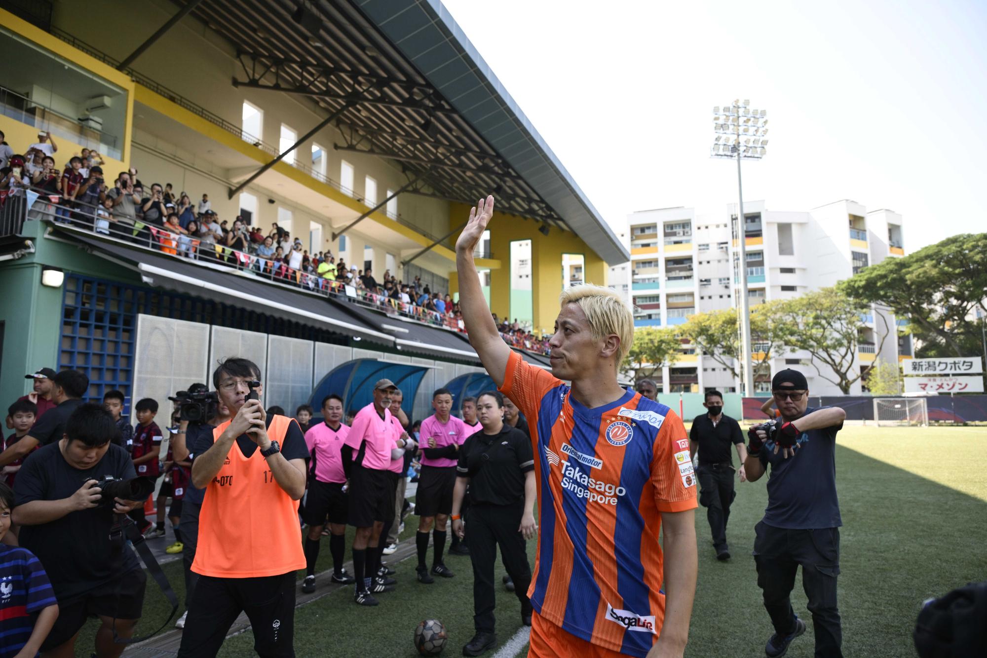 ‘Being a player is my passion’: Keisuke Honda targets Singapore Premier League title with FC Jurong