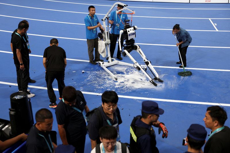 At China's 'robot Olympics', humanoids spar, sprint and perform taichi